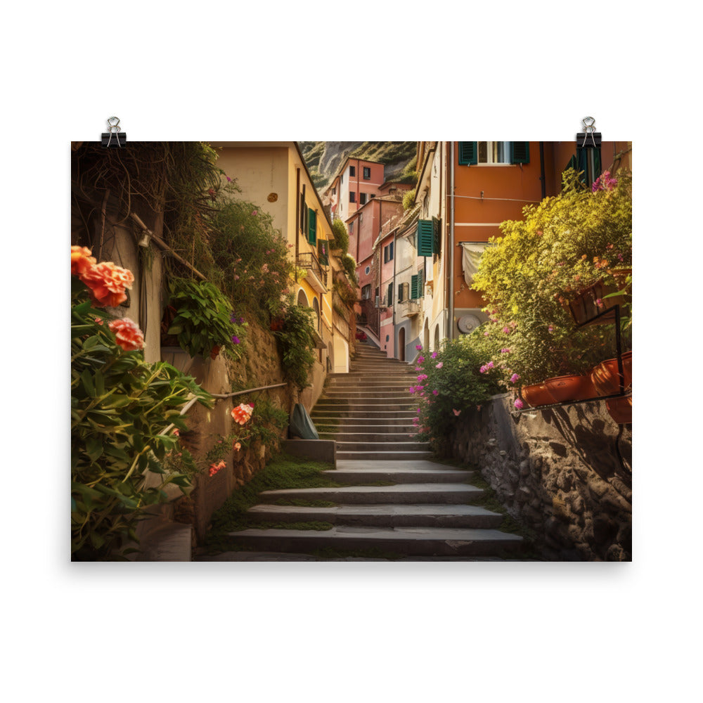 Hidden Gems of the Cinque Terre photo paper poster - Posterfy.AI