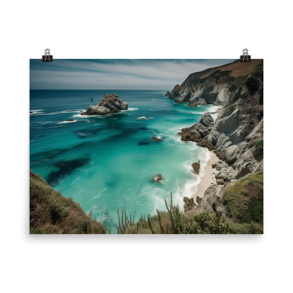 Coastal Majesty of Big Sur photo paper poster - Posterfy.AI