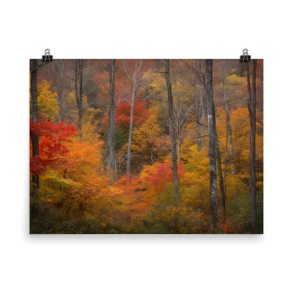 Vibrant Colors of the Great Smoky Mountains photo paper poster - Posterfy.AI