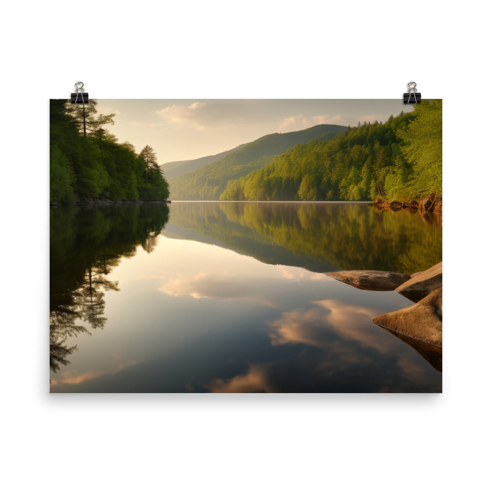 Great Smoky Mountains Lakes photo paper poster - Posterfy.AI
