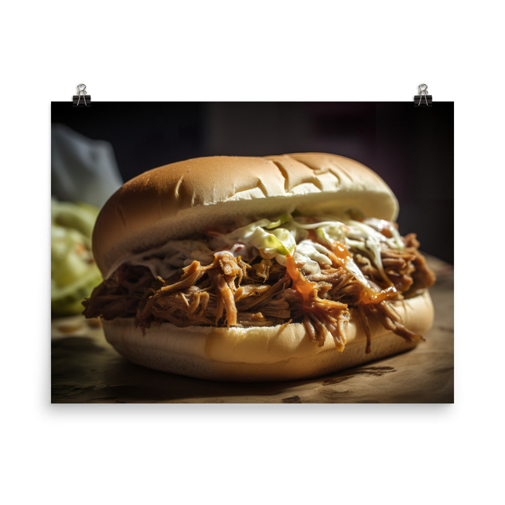 Pulled Pork Perfection photo paper poster - Posterfy.AI