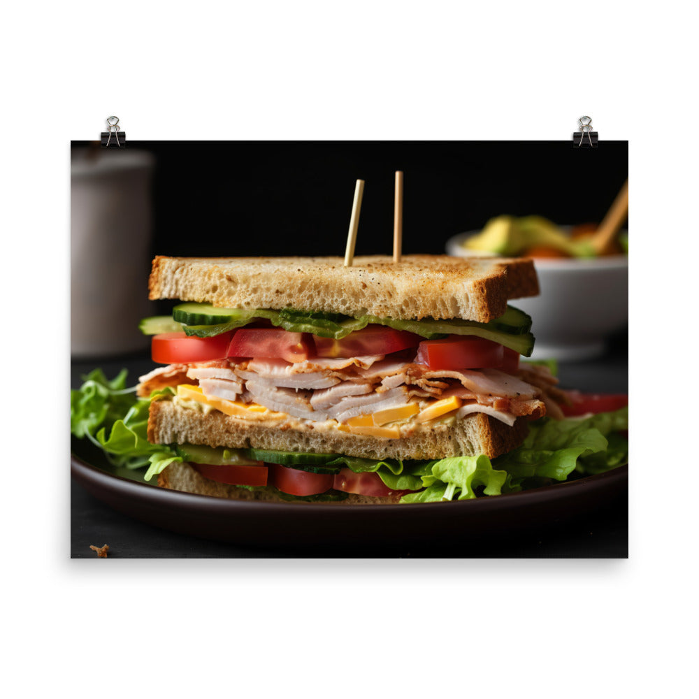 The Perfect Club Sandwich photo paper poster - Posterfy.AI