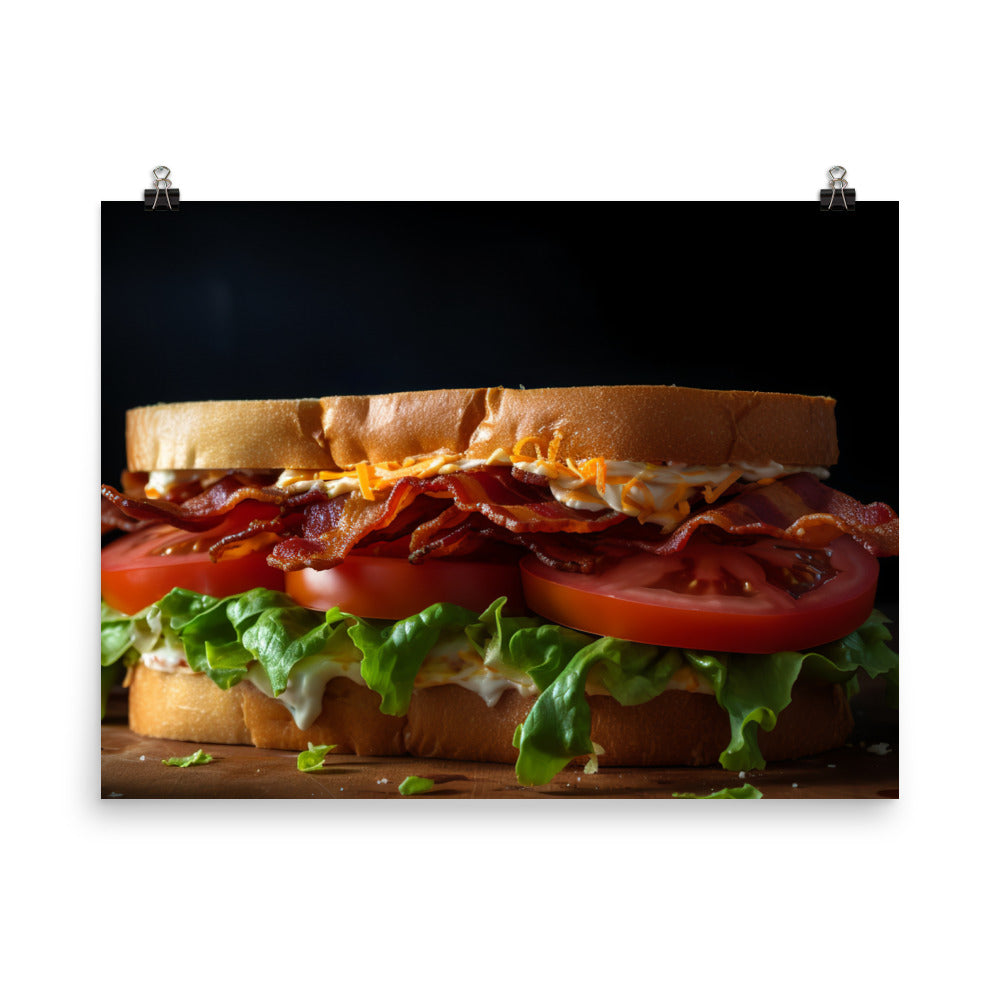 A delicious BLT sandwich photo paper poster - Posterfy.AI