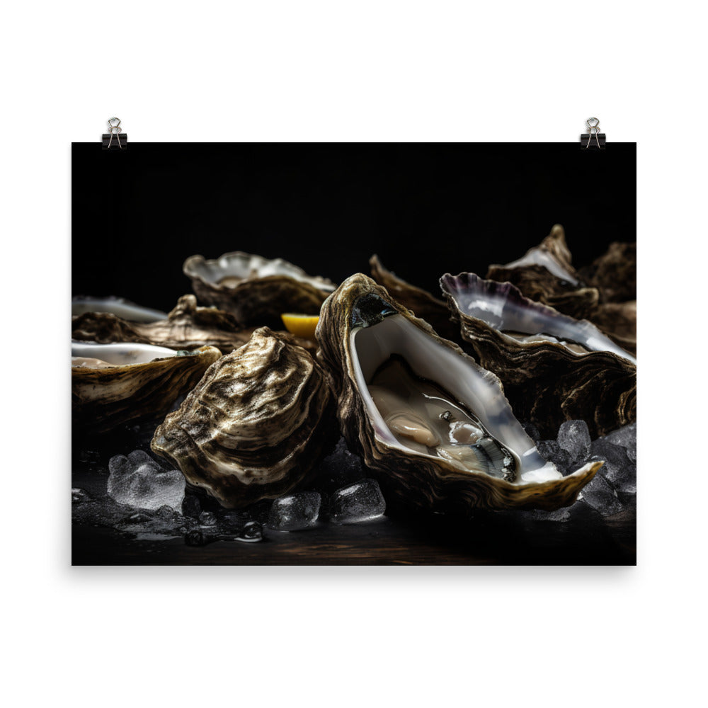 Savory Belon Oysters photo paper poster - Posterfy.AI