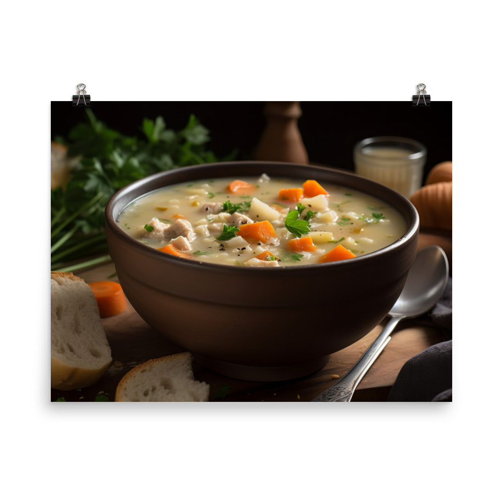 Eastern Oyster Chowder photo paper poster - Posterfy.AI