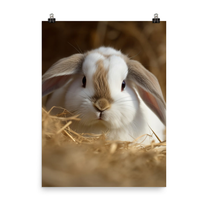 Mini Rex Bunny Photo paper poster - PosterfyAI.com