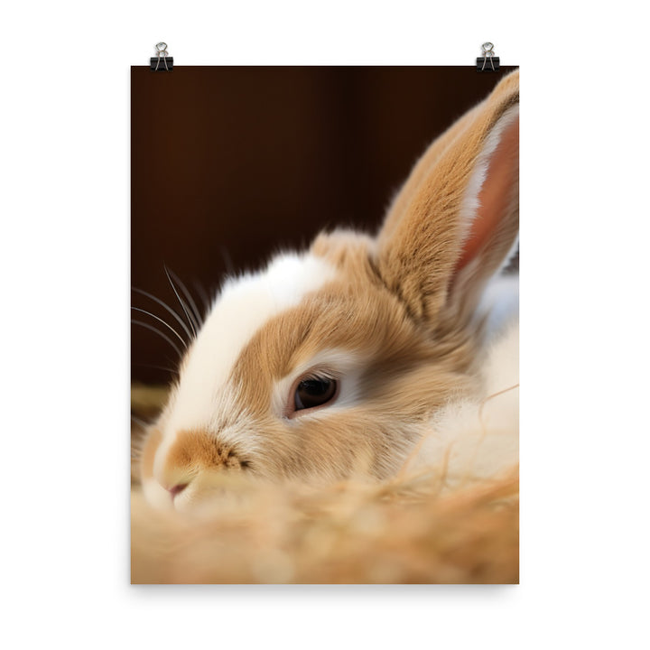 Mini Rex Bunny Photo paper poster - PosterfyAI.com