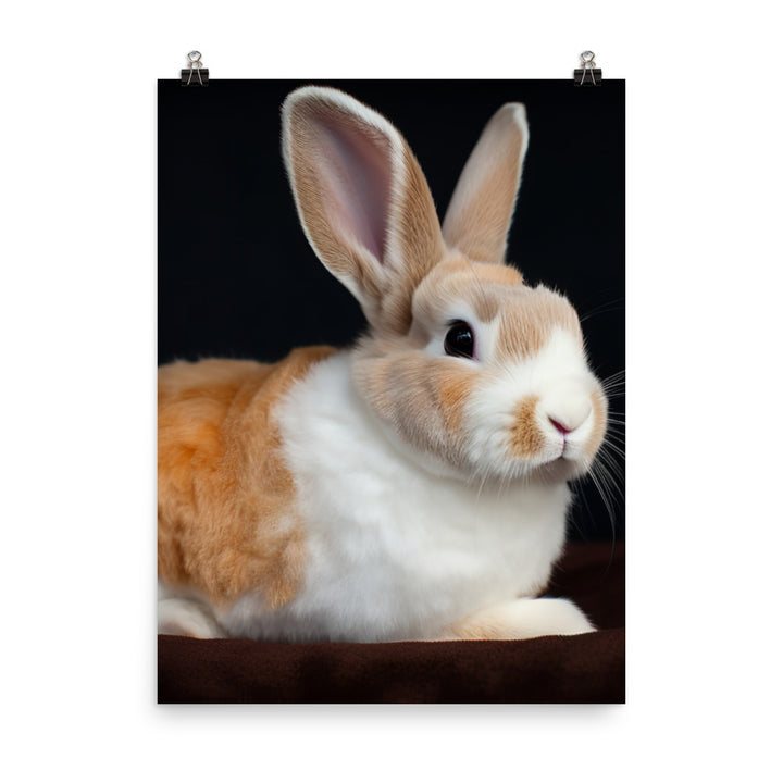 Mini Rex Bunny Photo paper poster - PosterfyAI.com