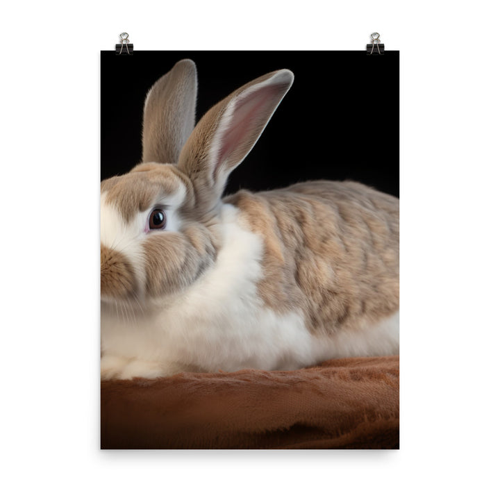 Mini Rex Bunny Photo paper poster - PosterfyAI.com