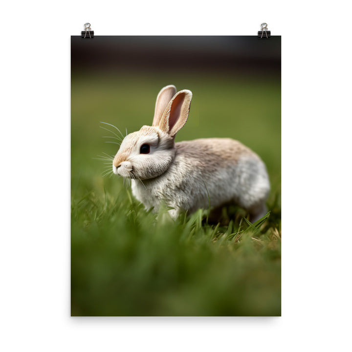 Mini Rex Bunny Photo paper poster - PosterfyAI.com