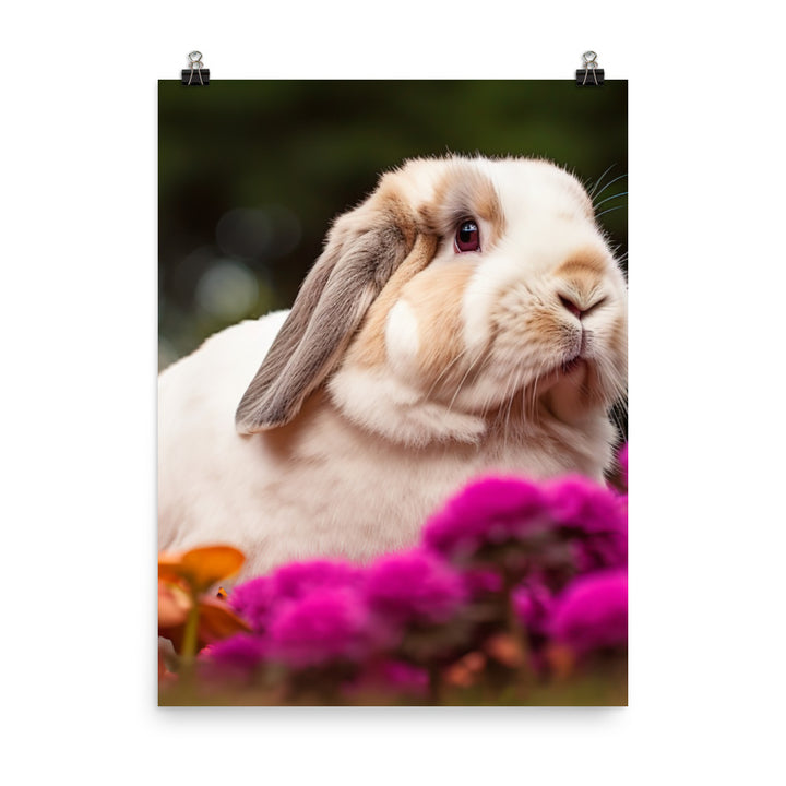 Majestic French Lop Photo paper poster - PosterfyAI.com