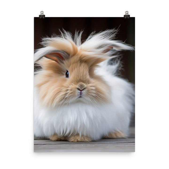 Lionhead Bunny Photo paper poster - PosterfyAI.com