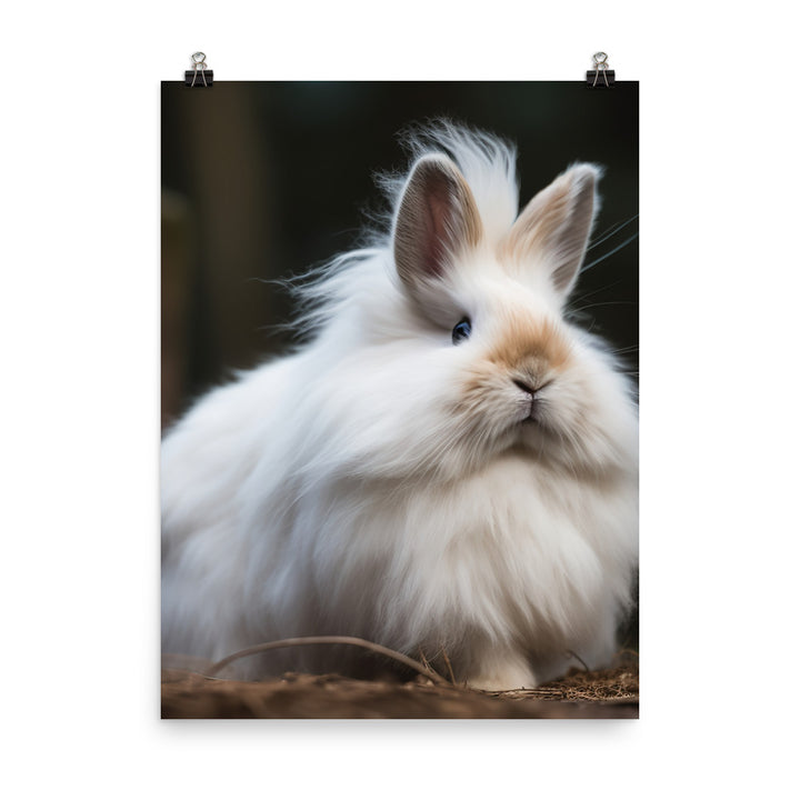 Lionhead Bunny Photo paper poster - PosterfyAI.com