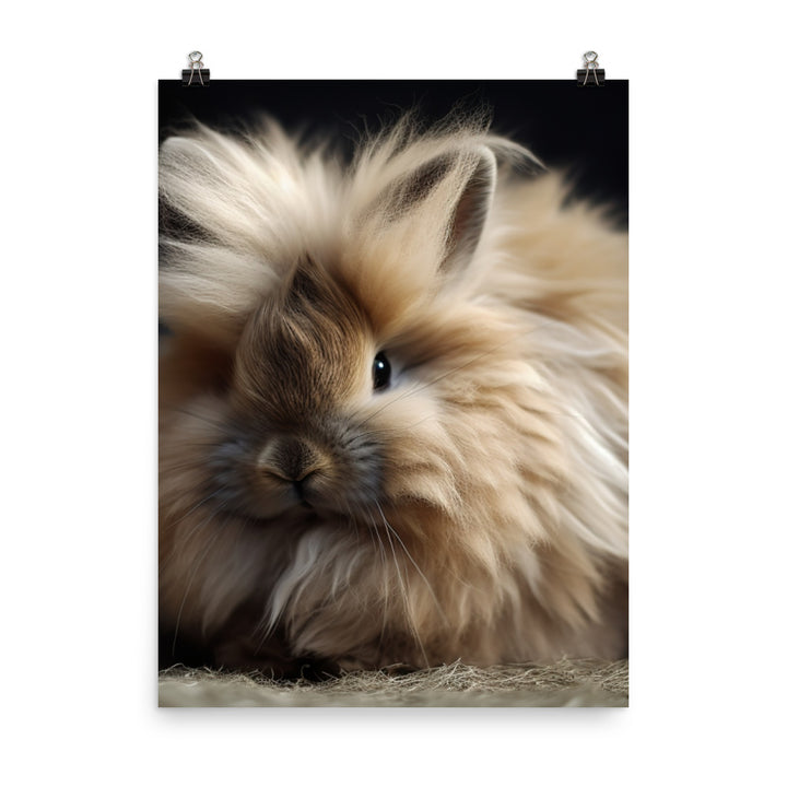 Lionhead Bunny Photo paper poster - PosterfyAI.com