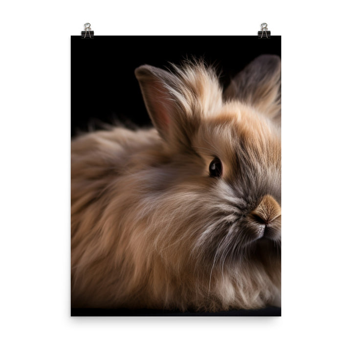 Lionhead Bunny Photo paper poster - PosterfyAI.com