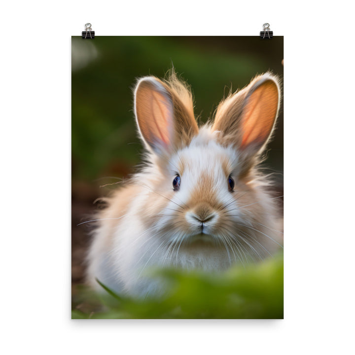 Lionhead Bunny Photo paper poster - PosterfyAI.com