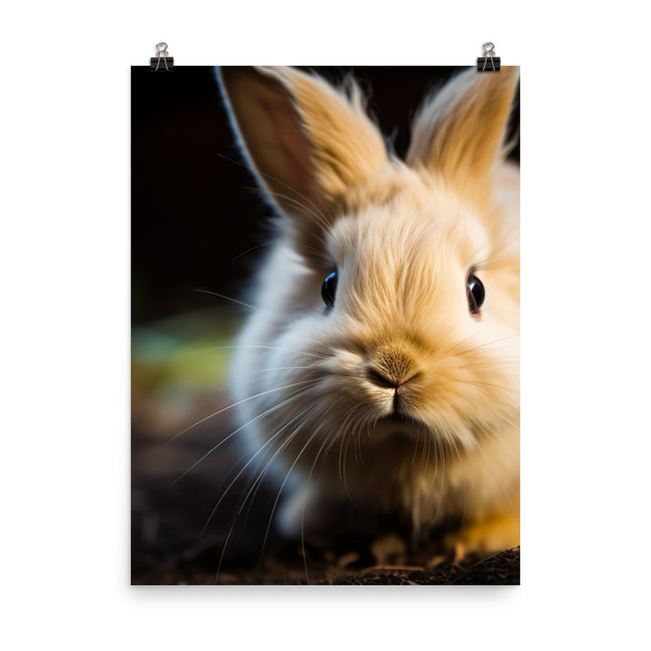 Lionhead Bunny Photo paper poster - PosterfyAI.com