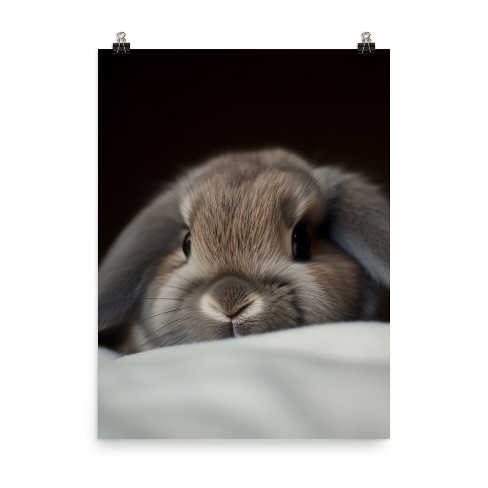 Holland Lop Photo paper poster - PosterfyAI.com