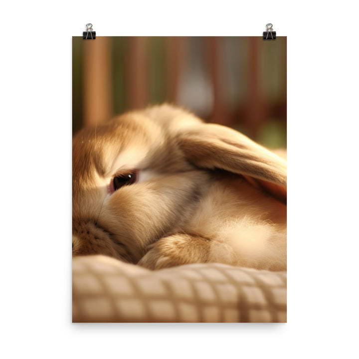 Holland Lop Photo paper poster - PosterfyAI.com