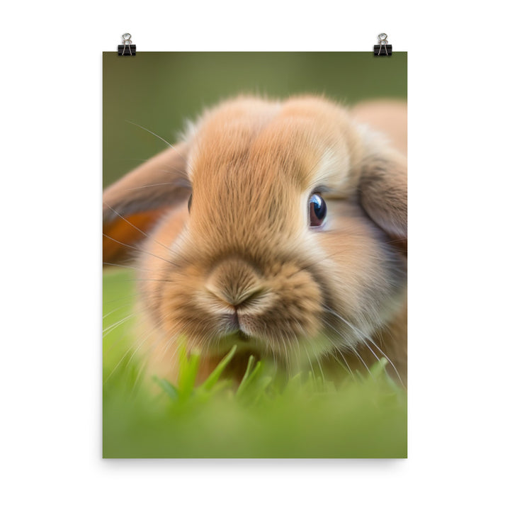 Holland Lop Photo paper poster - PosterfyAI.com