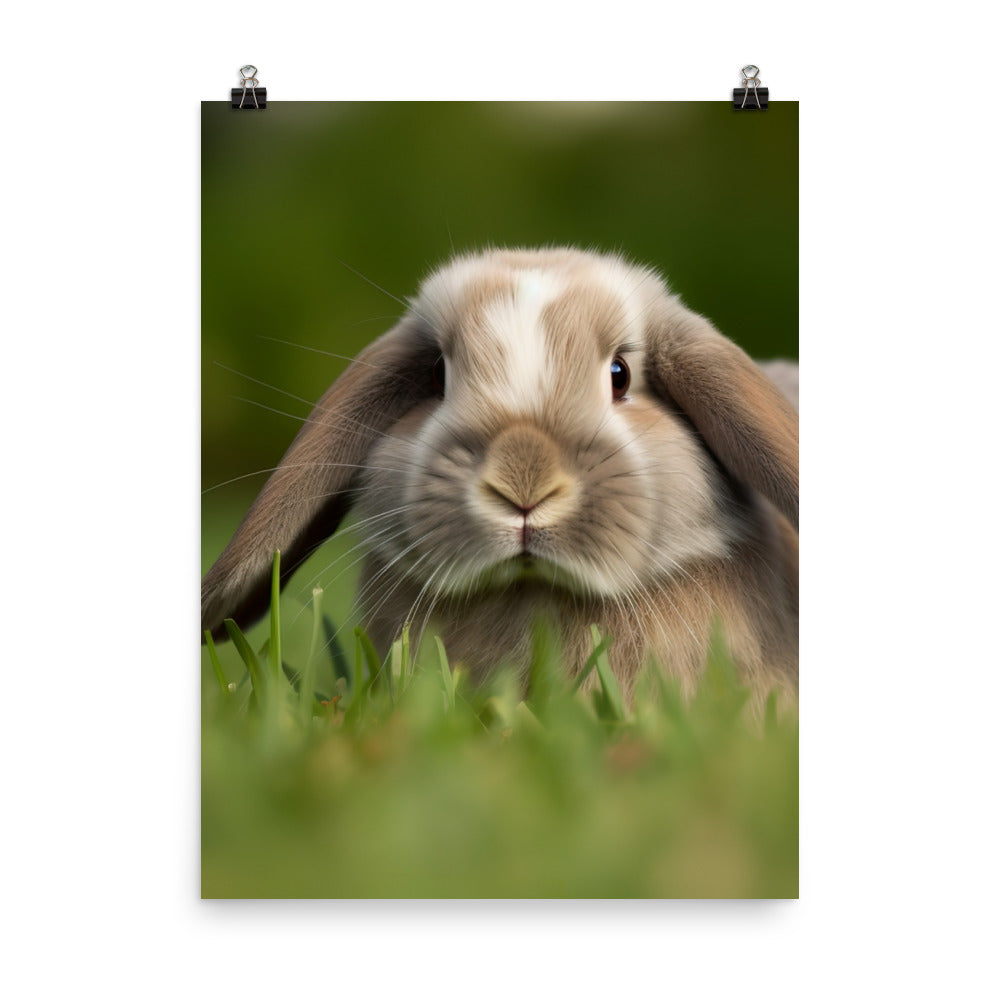 Holland Lop Photo paper poster - PosterfyAI.com