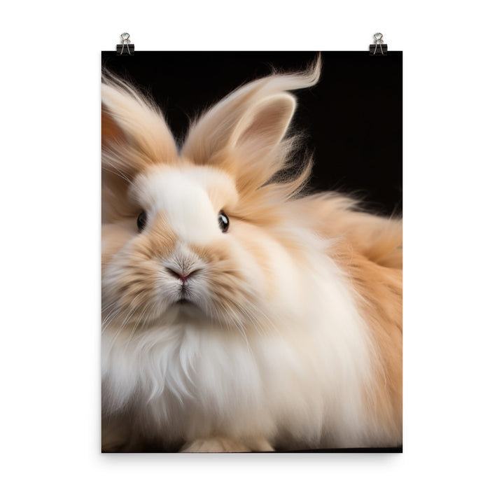 Gorgeous Lionhead Bunny Photo paper poster - PosterfyAI.com