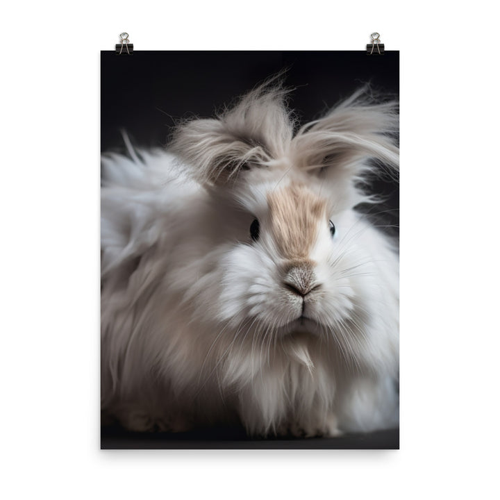 Gorgeous Lionhead Bunny Photo paper poster - PosterfyAI.com