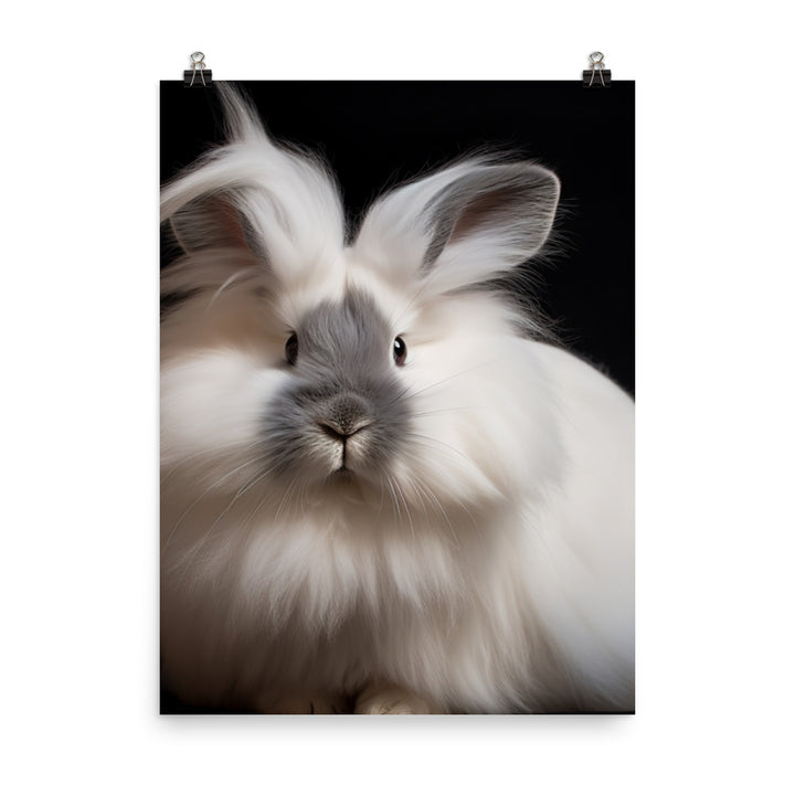 Gorgeous Lionhead Bunny Photo paper poster - PosterfyAI.com