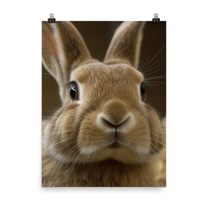 Flemish Giant Rabbits Photo paper poster - PosterfyAI.com