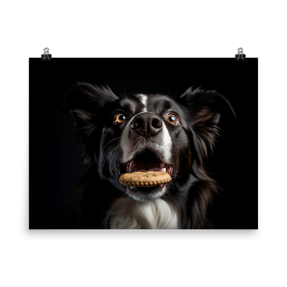 Clever Border Collie photo paper poster - Posterfy.AI