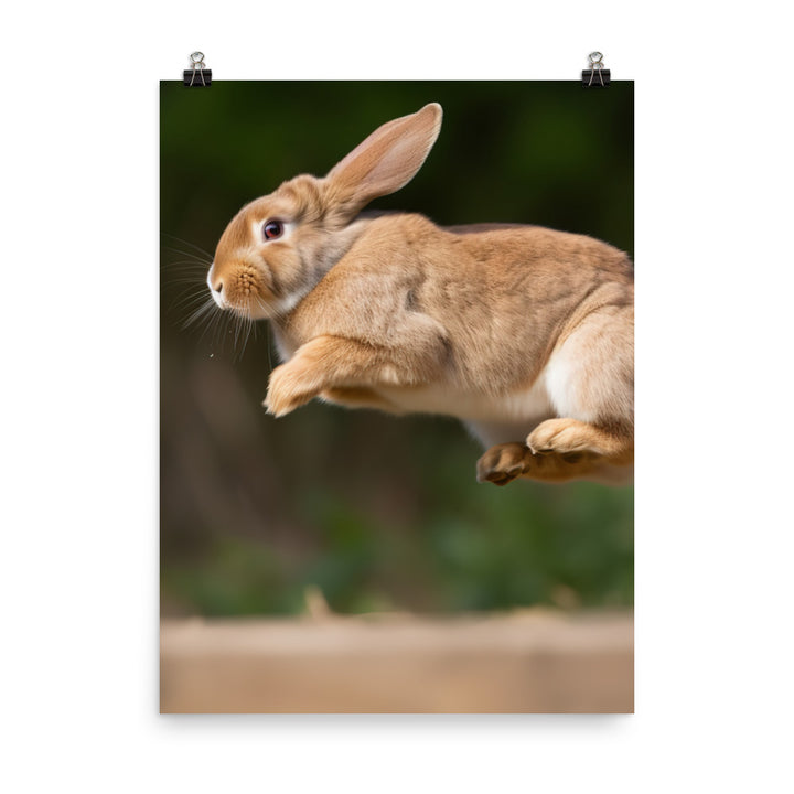 Playful French Lop Photo paper poster - PosterfyAI.com