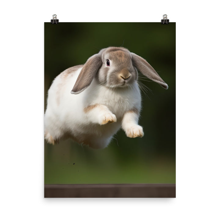 Playful French Lop Photo paper poster - PosterfyAI.com