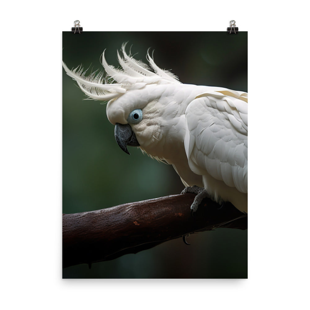 Umbrella Cockatoo Photo paper poster - PosterfyAI.com