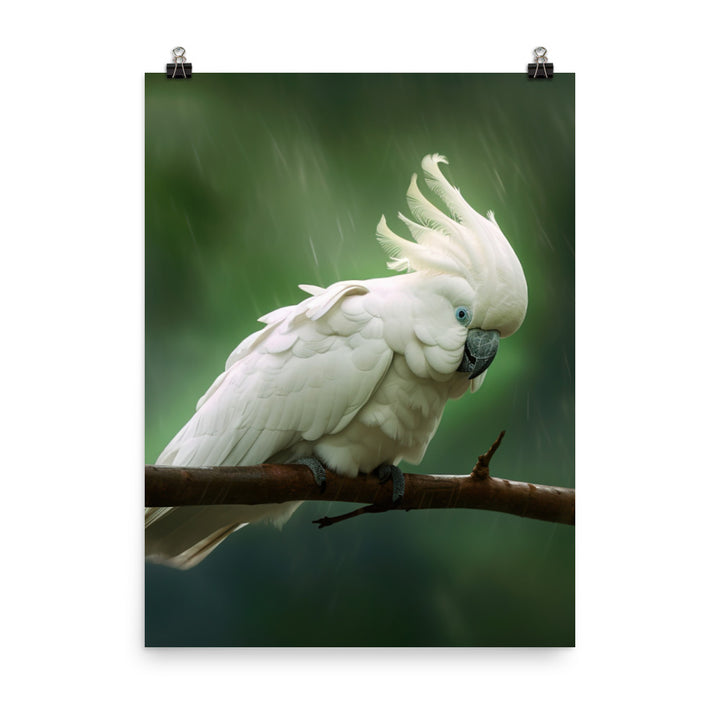 Umbrella Cockatoo Photo paper poster - PosterfyAI.com