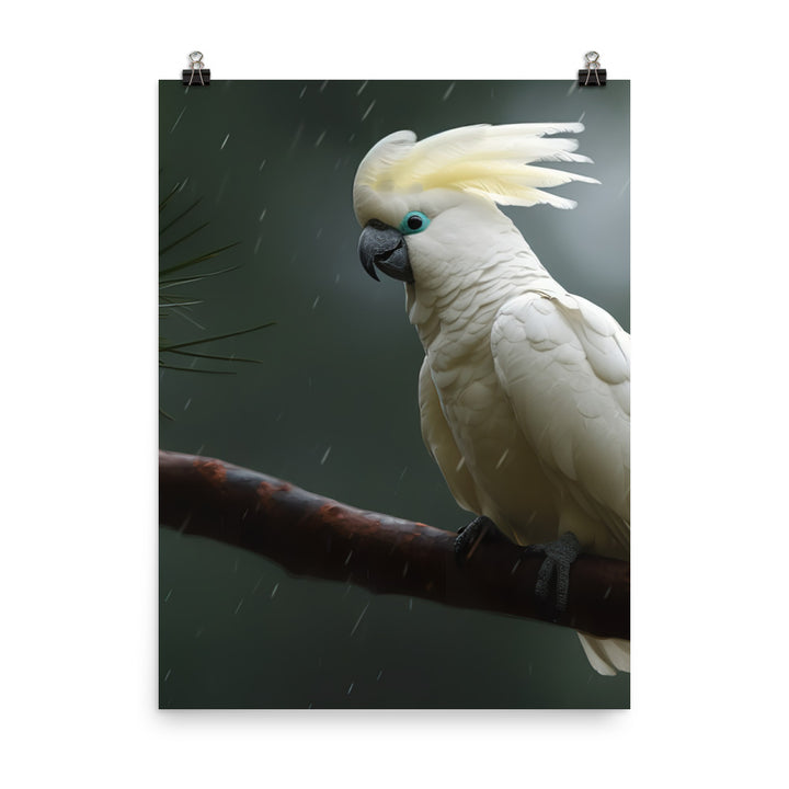 Umbrella Cockatoo Photo paper poster - PosterfyAI.com