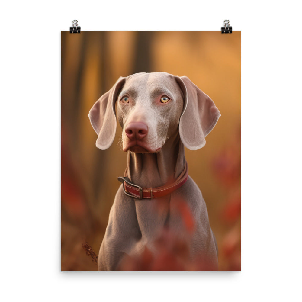 Weimaraner in Nature Photo paper poster - PosterfyAI.com