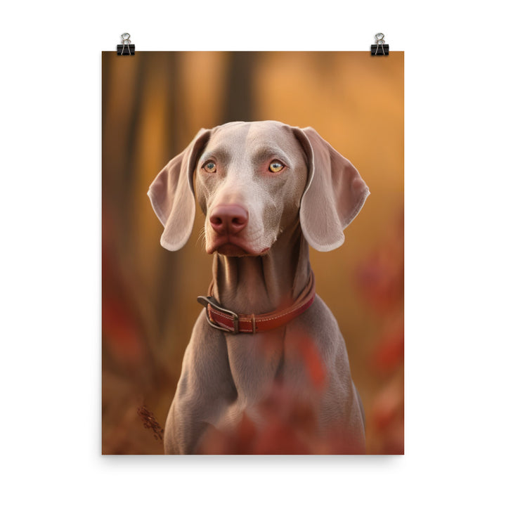 Weimaraner in Nature Photo paper poster - PosterfyAI.com