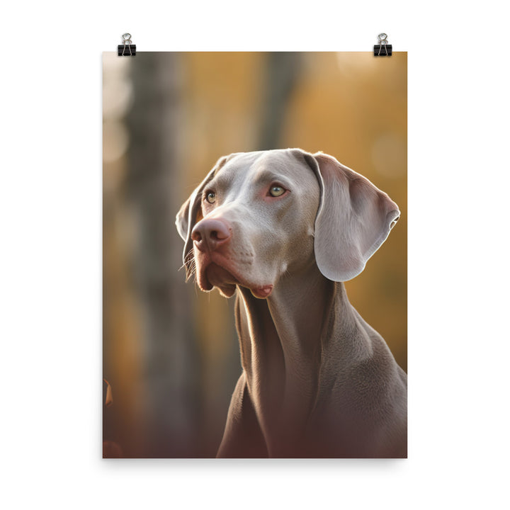 Weimaraner in Nature Photo paper poster - PosterfyAI.com
