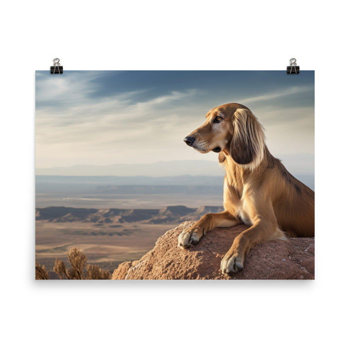 Majestic Saluki photo paper poster - Posterfy.AI