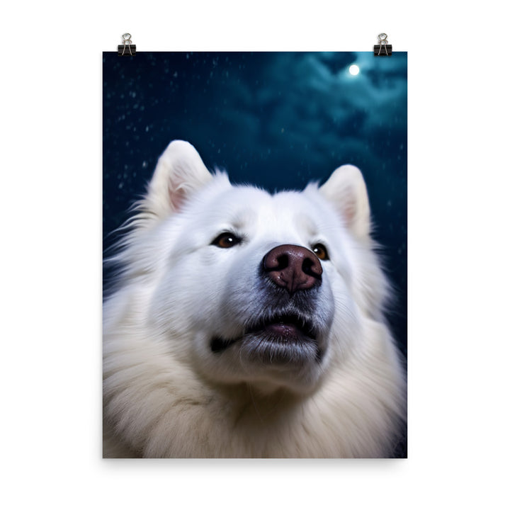 Samoyed Star Photo paper poster - PosterfyAI.com
