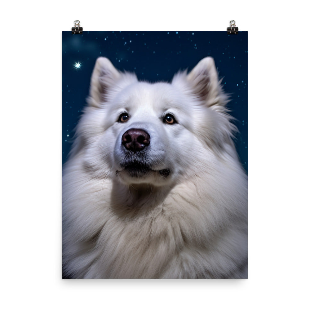 Samoyed Star Photo paper poster - PosterfyAI.com