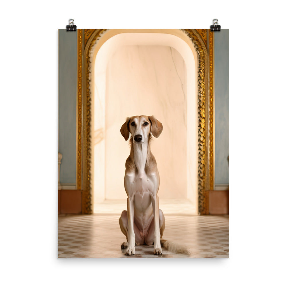 Regal Saluki Photo paper poster - PosterfyAI.com