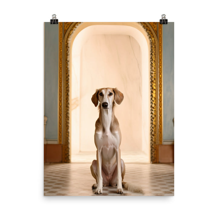 Regal Saluki Photo paper poster - PosterfyAI.com