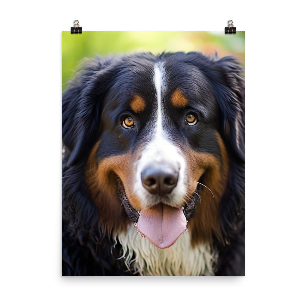 Regal Bernese Mountain Dog Photo paper poster - PosterfyAI.com