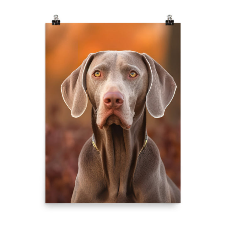 Majestic Weimaraner Photo paper poster - PosterfyAI.com