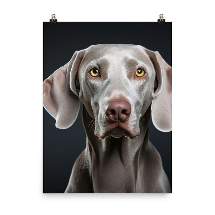 Majestic Weimaraner Photo paper poster - PosterfyAI.com