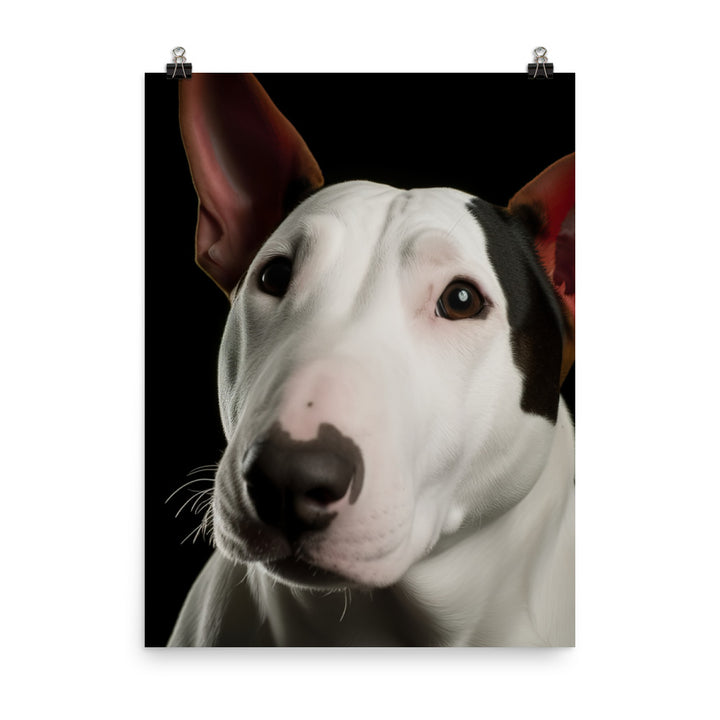 Majestic Bull Terrier Photo paper poster - PosterfyAI.com