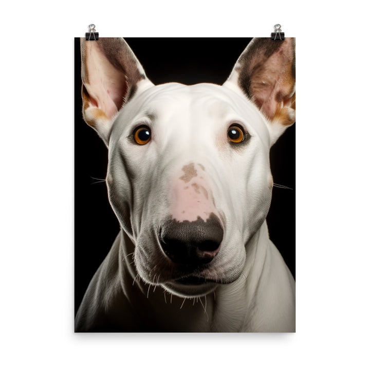 Majestic Bull Terrier Photo paper poster - PosterfyAI.com