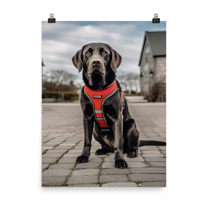 Intelligent Labrador Retriever Photo paper poster - PosterfyAI.com