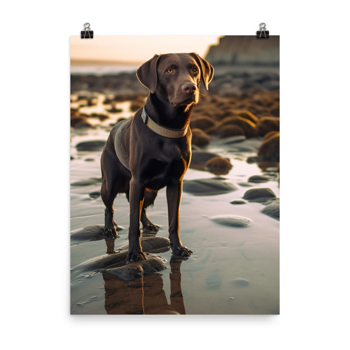 Intelligent Labrador Retriever Photo paper poster - PosterfyAI.com
